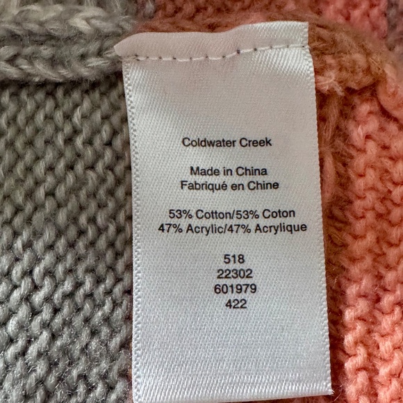 Chic Winter Layers: Coldwater Creek Nordic Inspired Fair Isle Sweater - Small - Picture 10 of 12